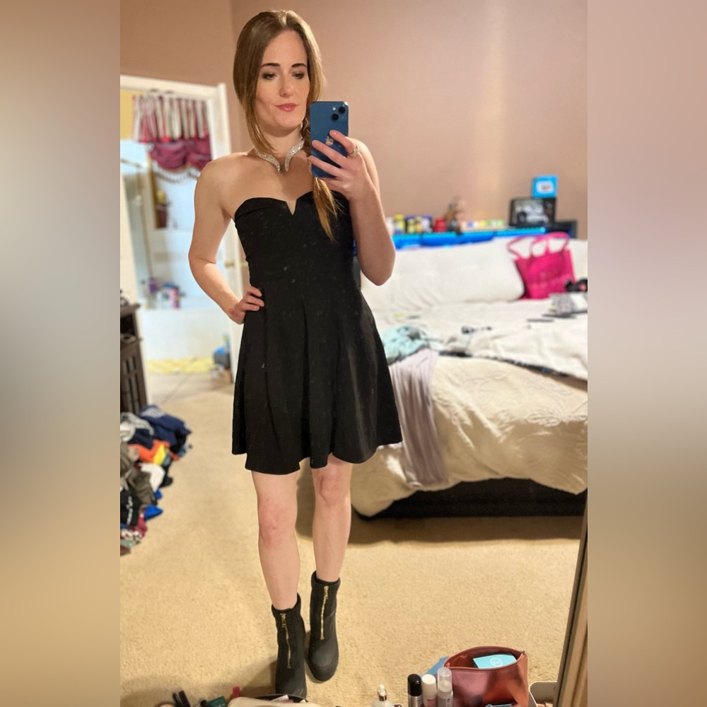 H&M Black Strapless Cocktail Dress - (they don’t make it anymore!!) - Picture 9 of 12
